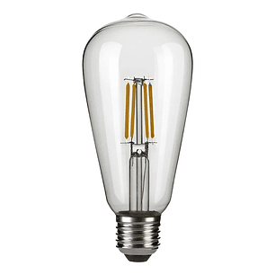 Ampolleta Led Vintage Filamento 4w E27 Luz Fria 6500k Blanco Frío