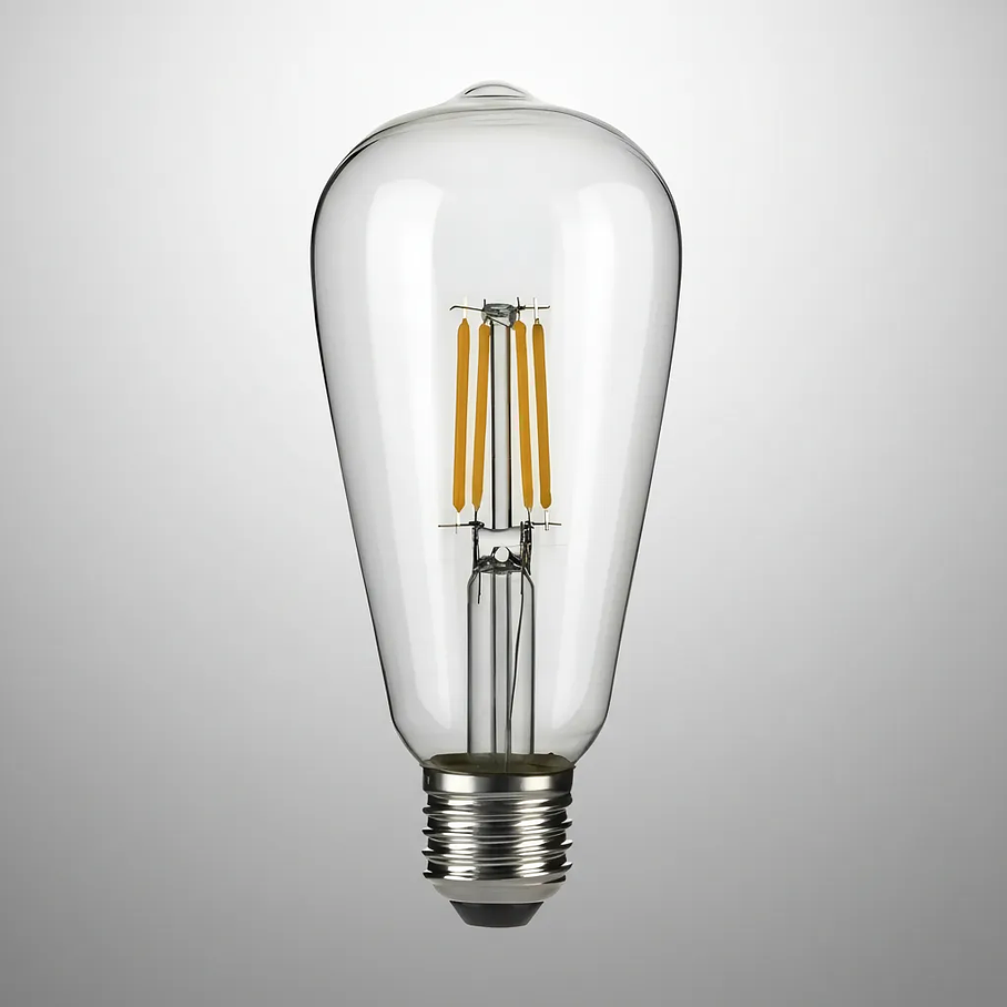 Ampolleta Led Vintage Filamento 4w E27 Luz Fria 6500k Blanco Frío 4
