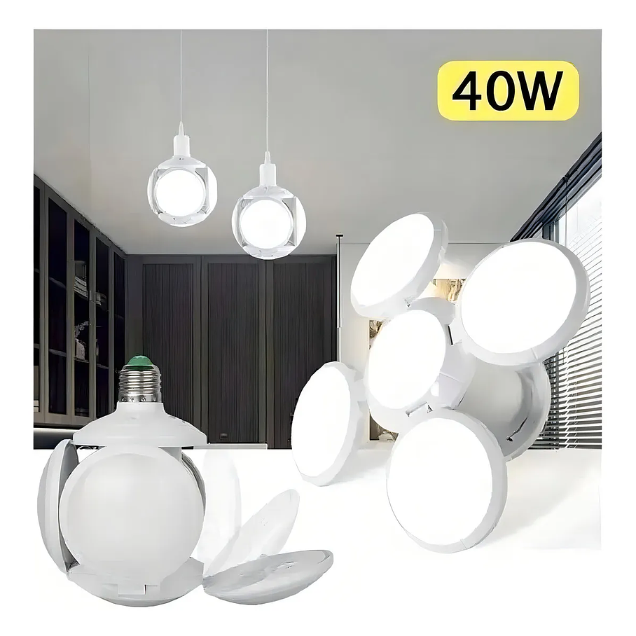 Ampolleta led Genérica Ampolleta plegable Globo color blanco frío 40W 1