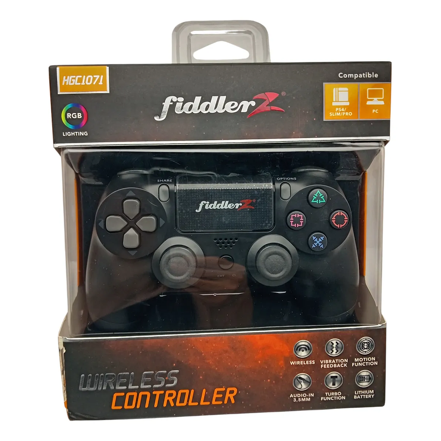 Joystick Play 4 Y Pc Bluetooth Color Negro Fiddler Negro 6