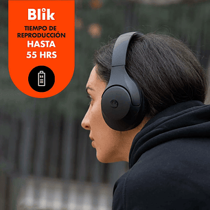 Audifonos Bluetooth Blik Soul 600 55 Hrs Color Negro