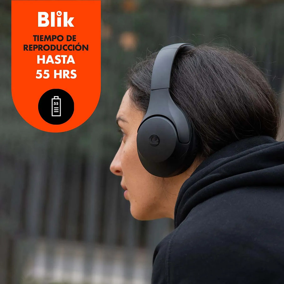 Audifonos Bluetooth Blik Soul 600 55 Hrs Color Negro 2