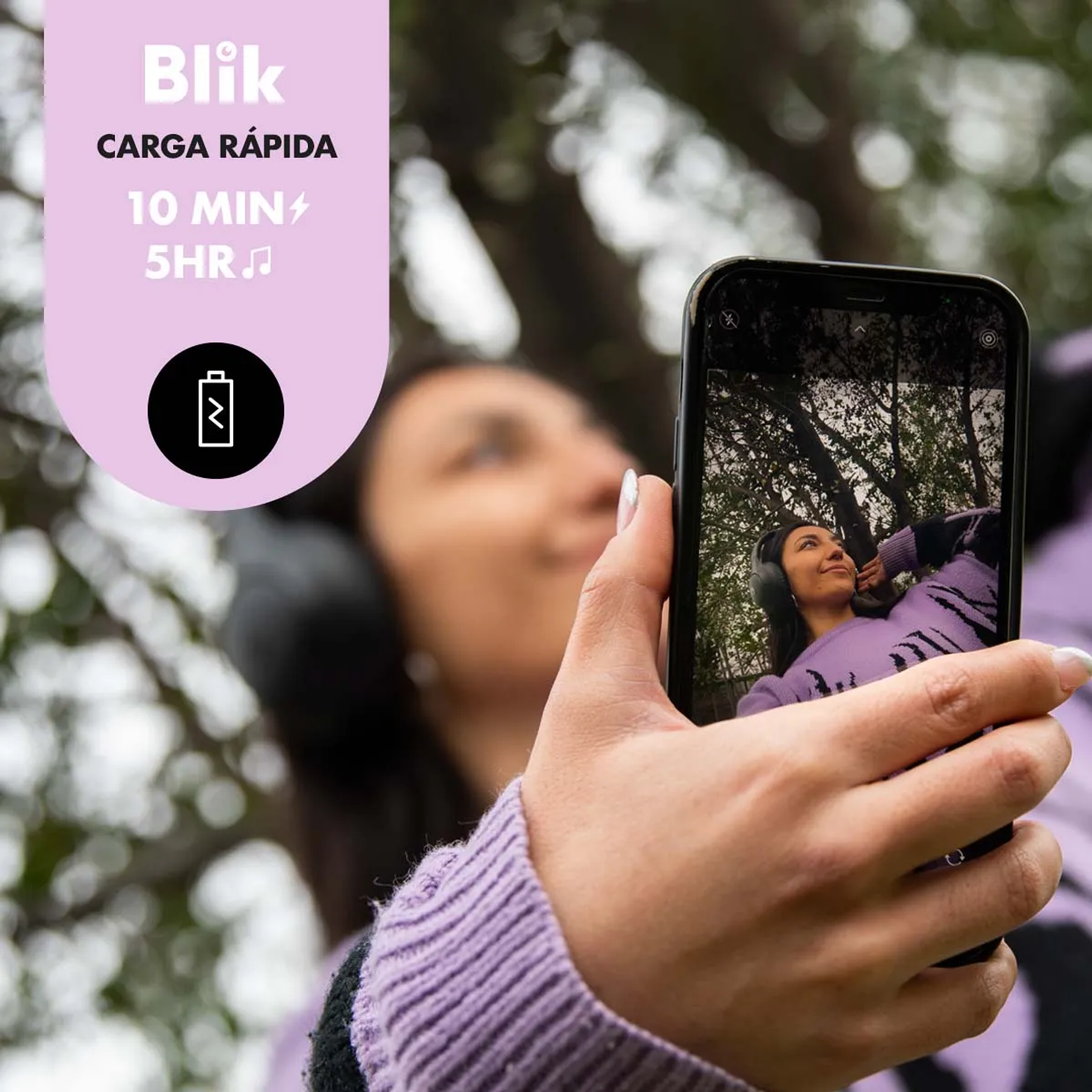 Audifonos Bluetooth Blik Soul 600 55 Hrs Color Negro 4