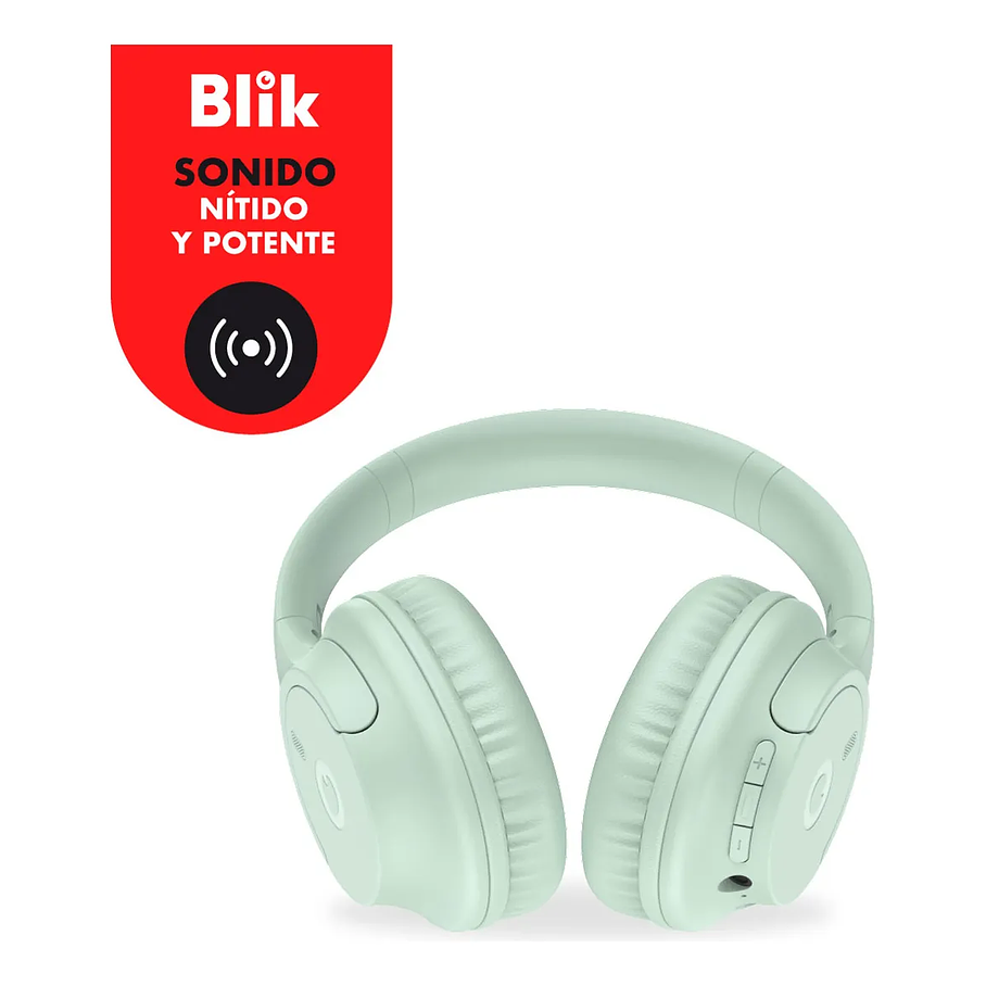 Audifonos Bluetooth Inalambricos Blik Soul250 Verde 20 Hrs Verde 4