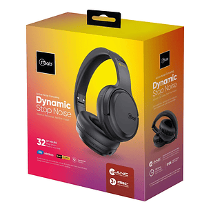 Audífonos Cancelación De Ruido Bluetooth Mlab 32hrs Negro Negro