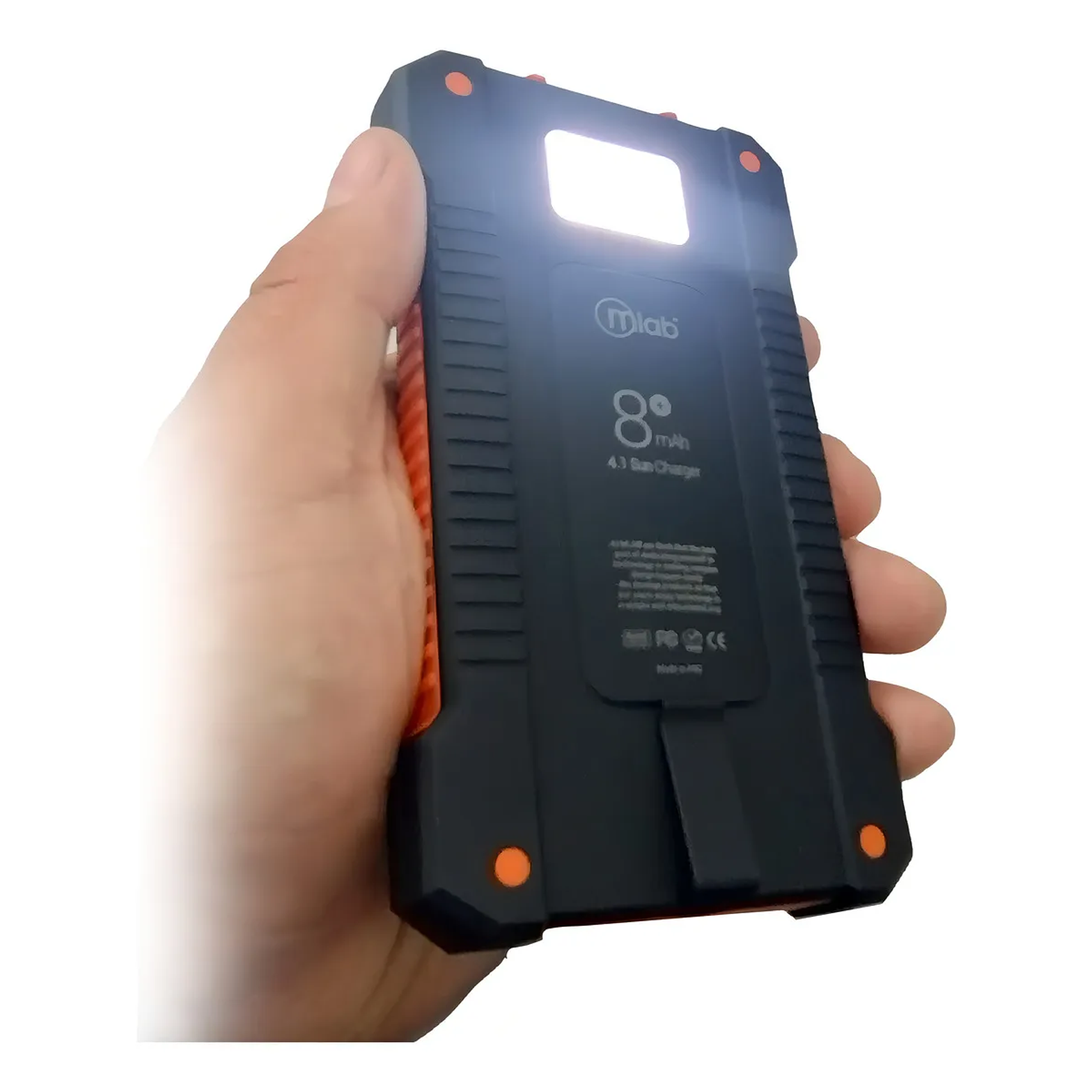 Power Bank Energía Solar 8000mah Mlab Color Negro Solar 4.1  3