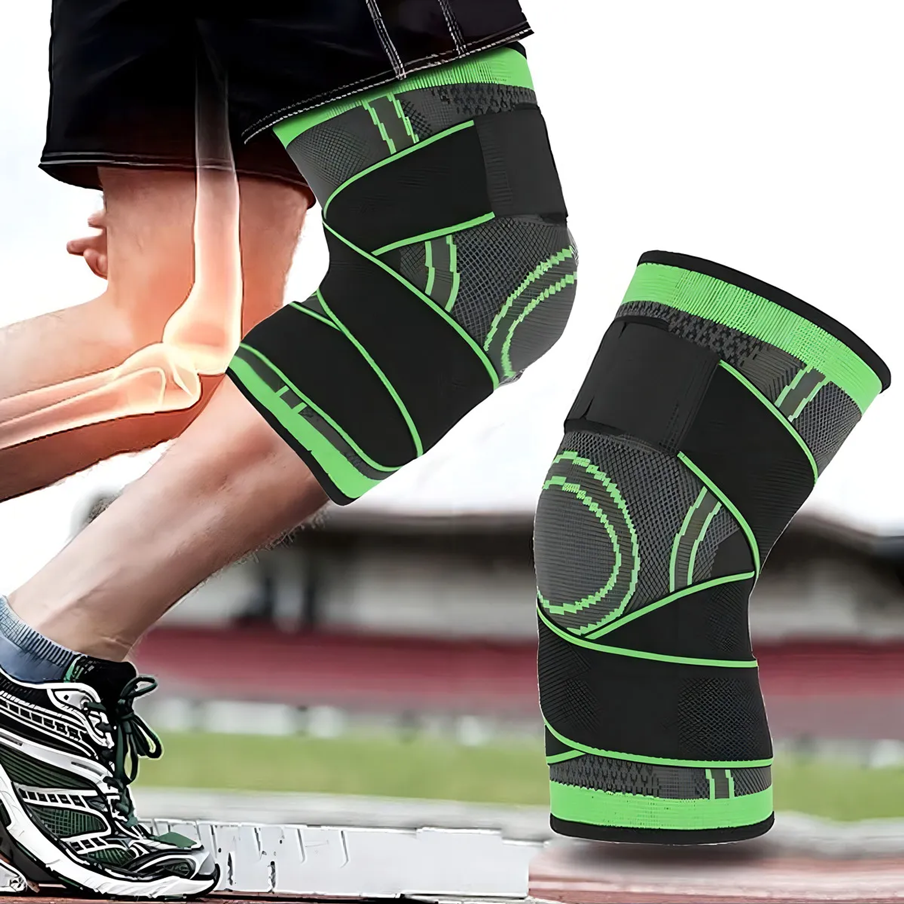 Rodillera 3d Deportiva Rodilla De Doble Presión For Fitness 6