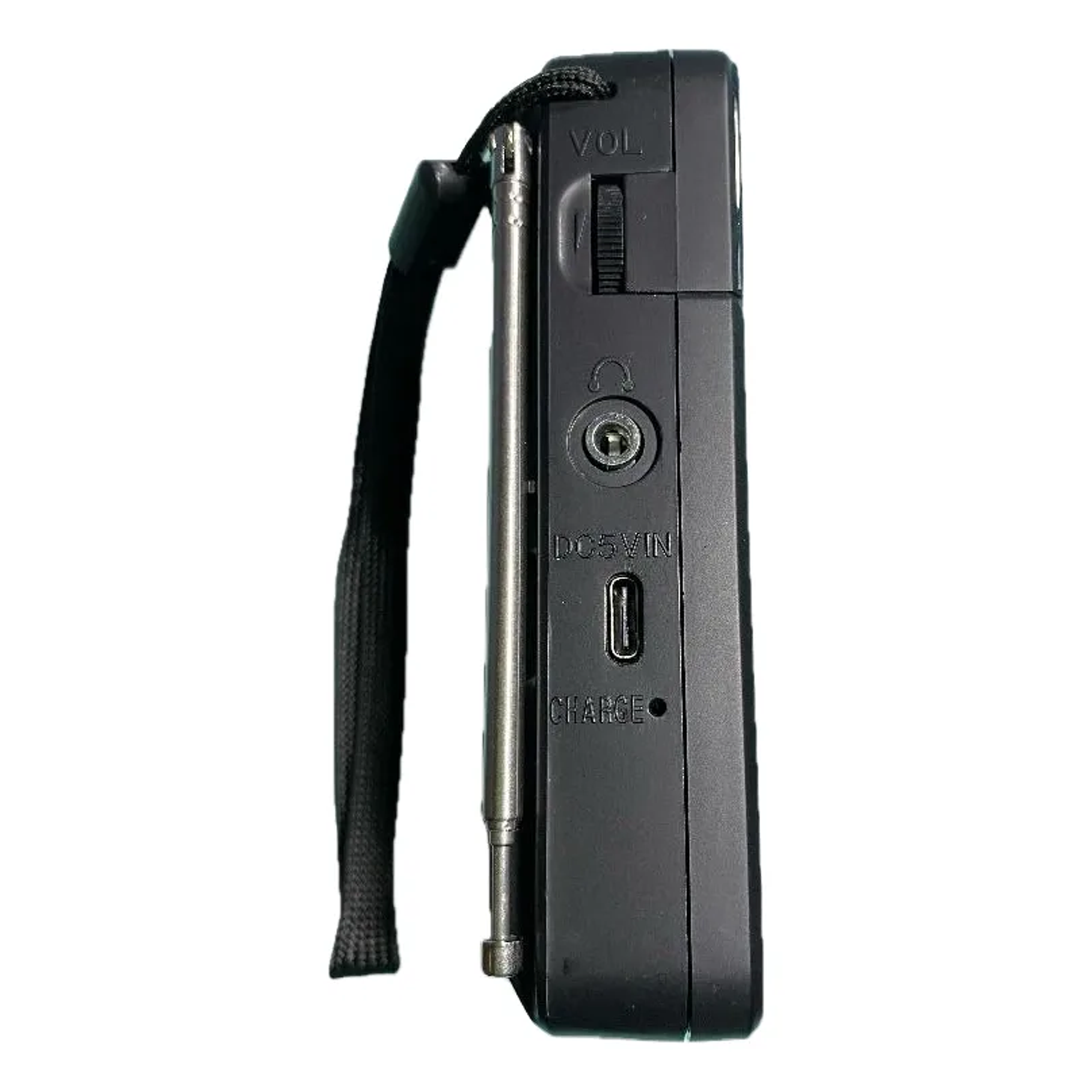 Mini Radio Fm Am Portátil Recargable Color Negro Negro 3