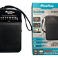 Mini Radio Fm Am Portátil Recargable Color Negro Negro - Miniatura 5