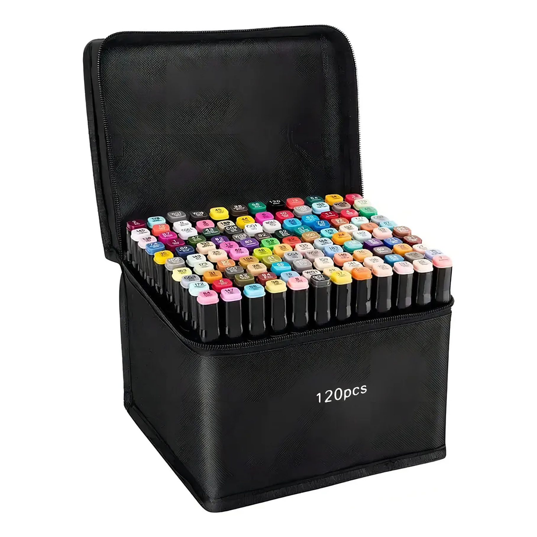 Lápices De Colores Lineal 120 Unidades Doble Punta Bolso Negro 2