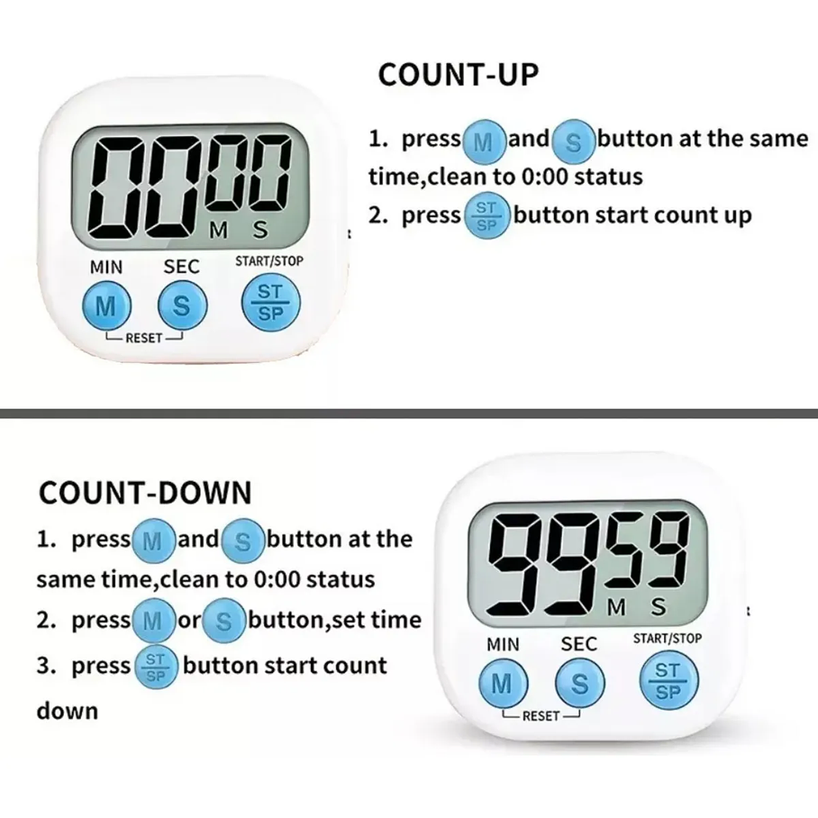 Temporizador Cocina Cronometro Cocina Digital Magnetico Color Celeste Color 7