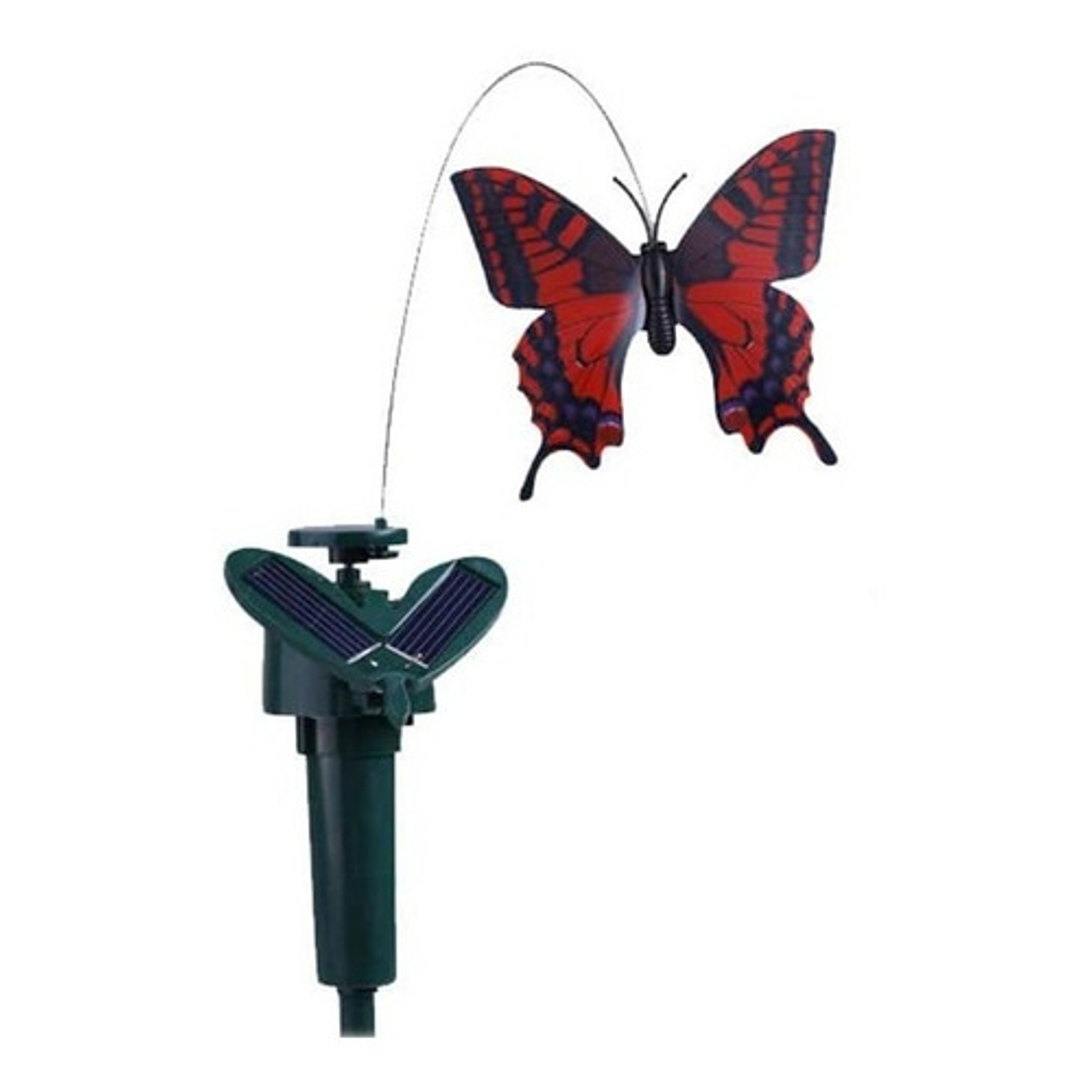 Mariposa Solar Con Iluminación Y Movimiento Para Jardín - Ps Colores Variados  1