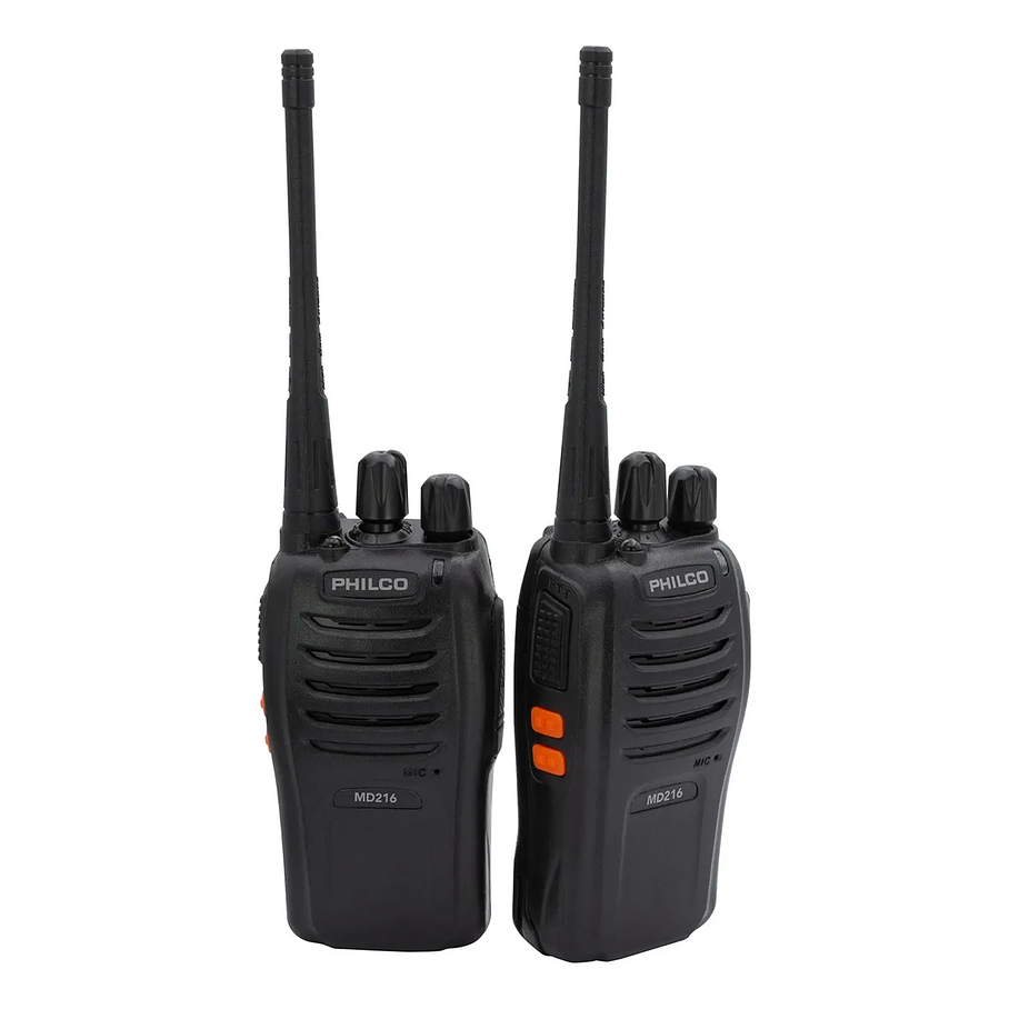 Radio Transmisor Philco Md216 2uni Ideal Guardias - Bascotel Color Negro 1