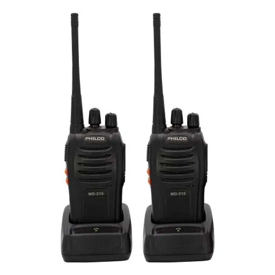 Radio Transmisor Philco Md216 2uni Ideal Guardias - Bascotel Color Negro 6