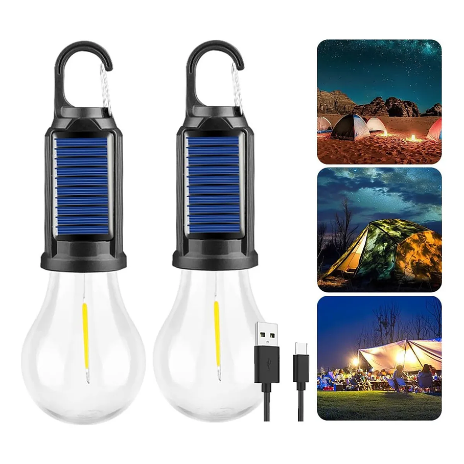 Ampolleta Solar Recargable Usb Emergencia Portatil Energia Solar 7