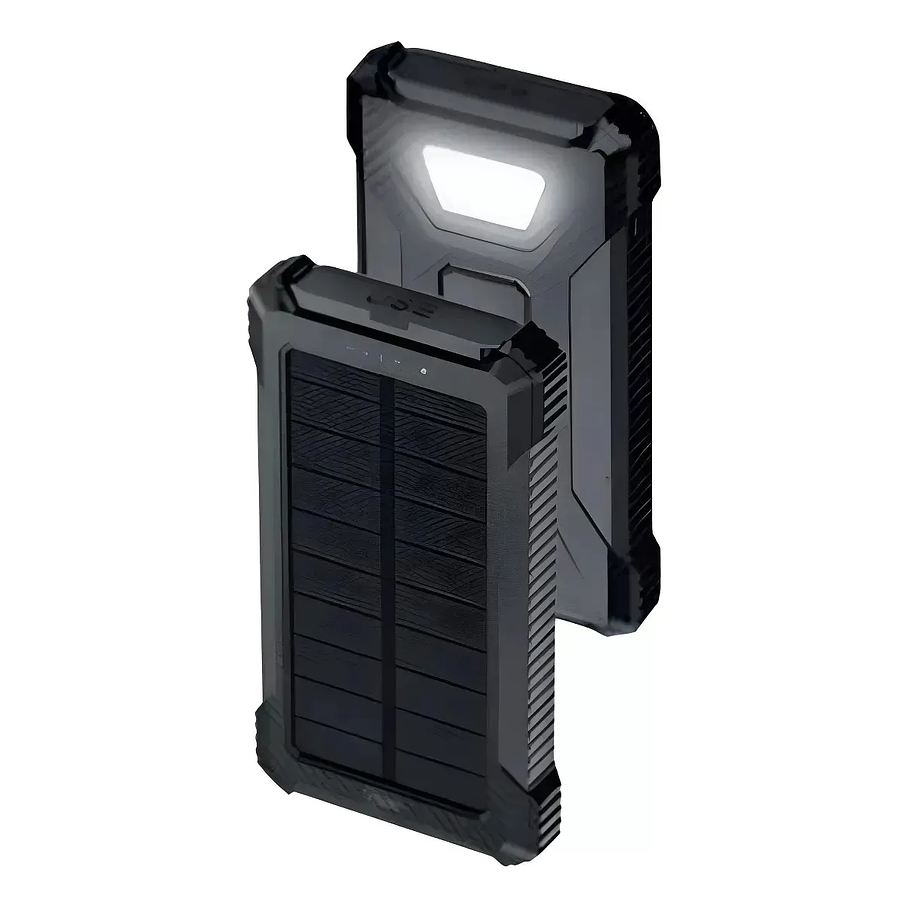 Power Bank Carga Solar 10000 Mah Negro Batería Externa Mlab Negro Carga Dual Todoterreno 2