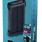 Power Bank Carga Solar 10000 Mah Negro Batería Externa Mlab Negro Carga Dual Todoterreno - Miniatura 1
