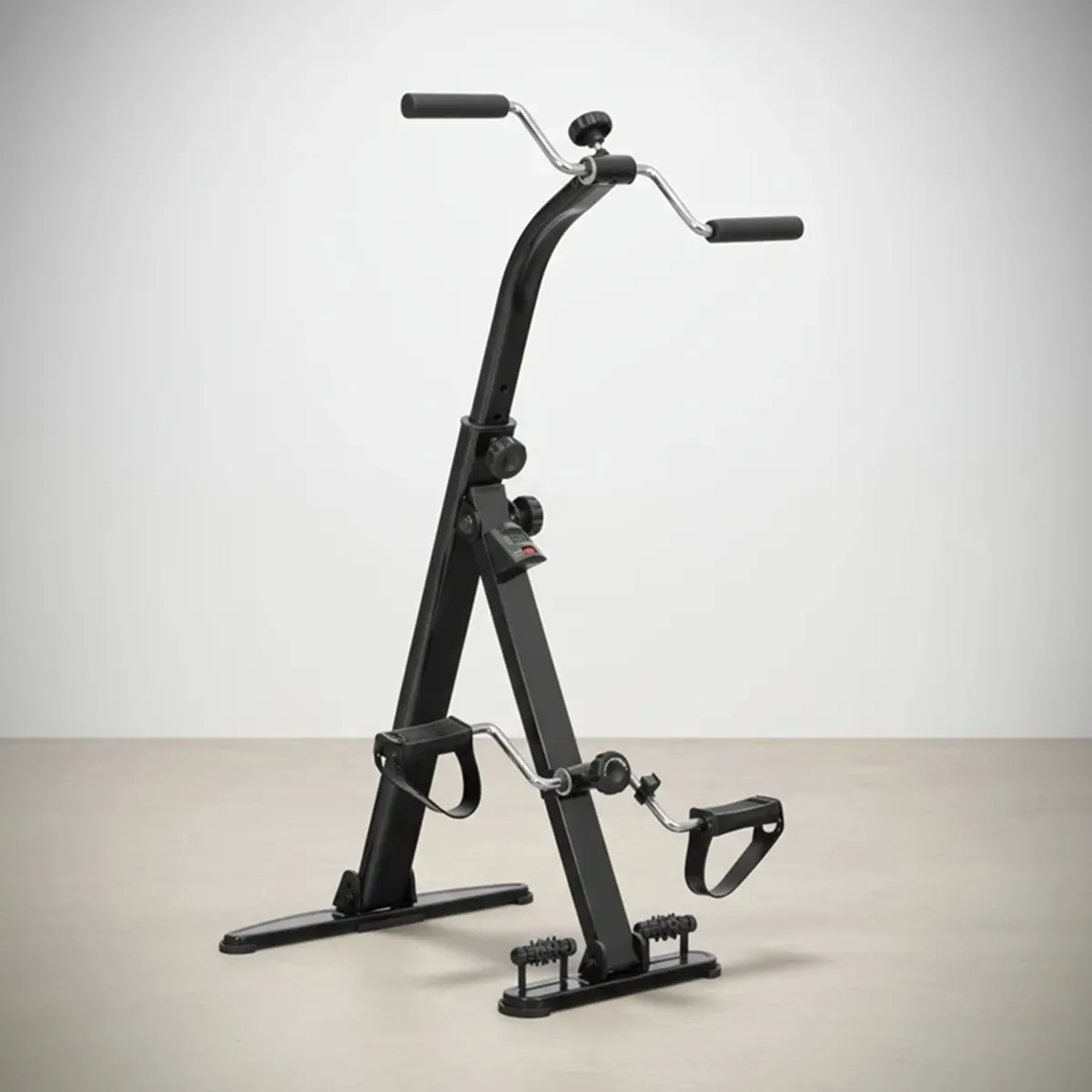 Bicicleta Dual Bicicleta Fija Pedales Manuales Rehabilitación Negro Pedalera 5