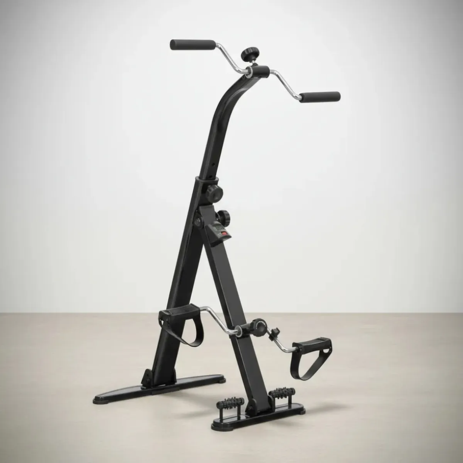 Bicicleta Dual Bicicleta Fija Pedales Manuales Rehabilitación Negro Pedalera 5