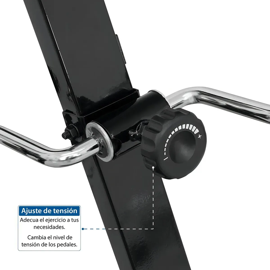 Bicicleta Dual Bicicleta Fija Pedales Manuales Rehabilitación Negro Pedalera 6