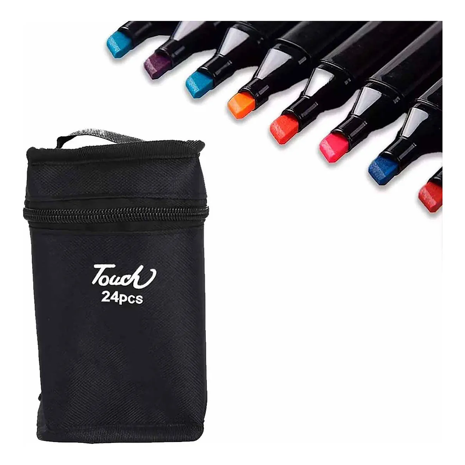 Marcadores Set De 24 Plumones Doble Punta Para Colorear Marcadores Vibrante 8