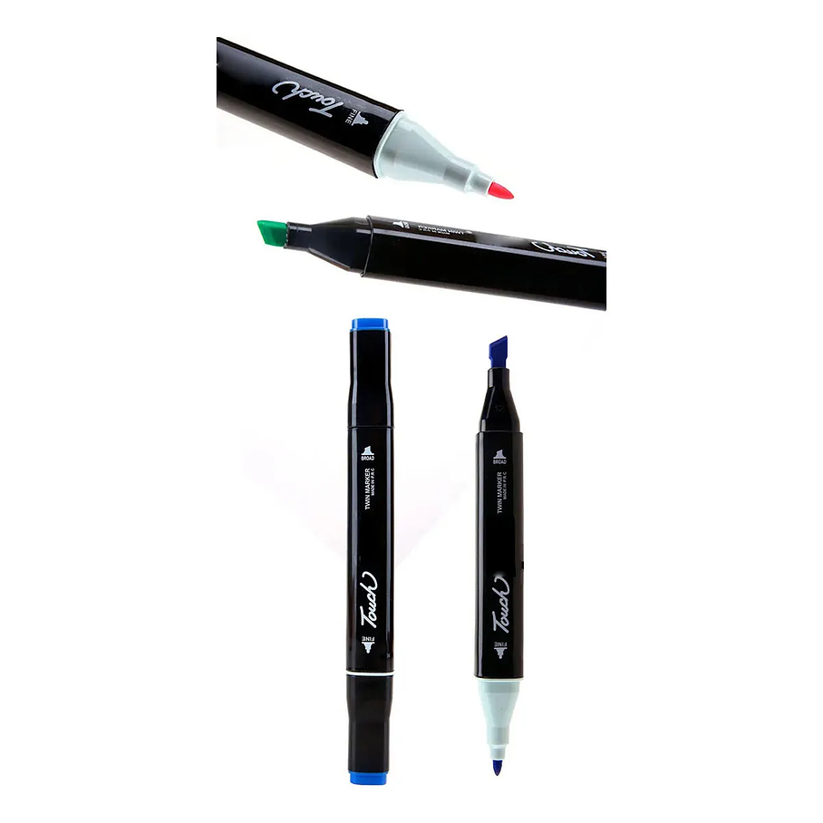 Marcador Doble Punta 120 Unidades Touch Doble Punta Con Diseño De Marcador De Punta Doble Unidad x 120 3