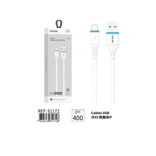 Cable De Carga Compatible iPhone 6 7 8 X Ipad  Lightning 1 Metro Marca IRM