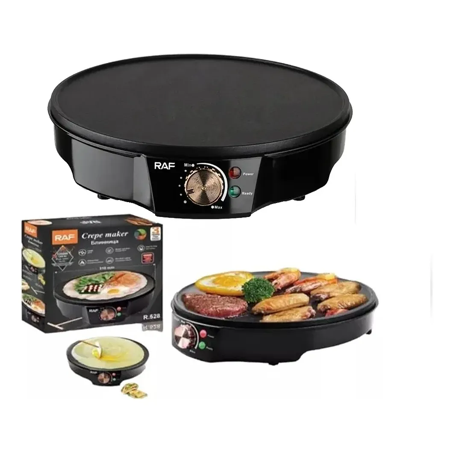 Parrilla Portatil Panquequera Crepes Plancha Eléctrica Lisa Maker Crepe 1