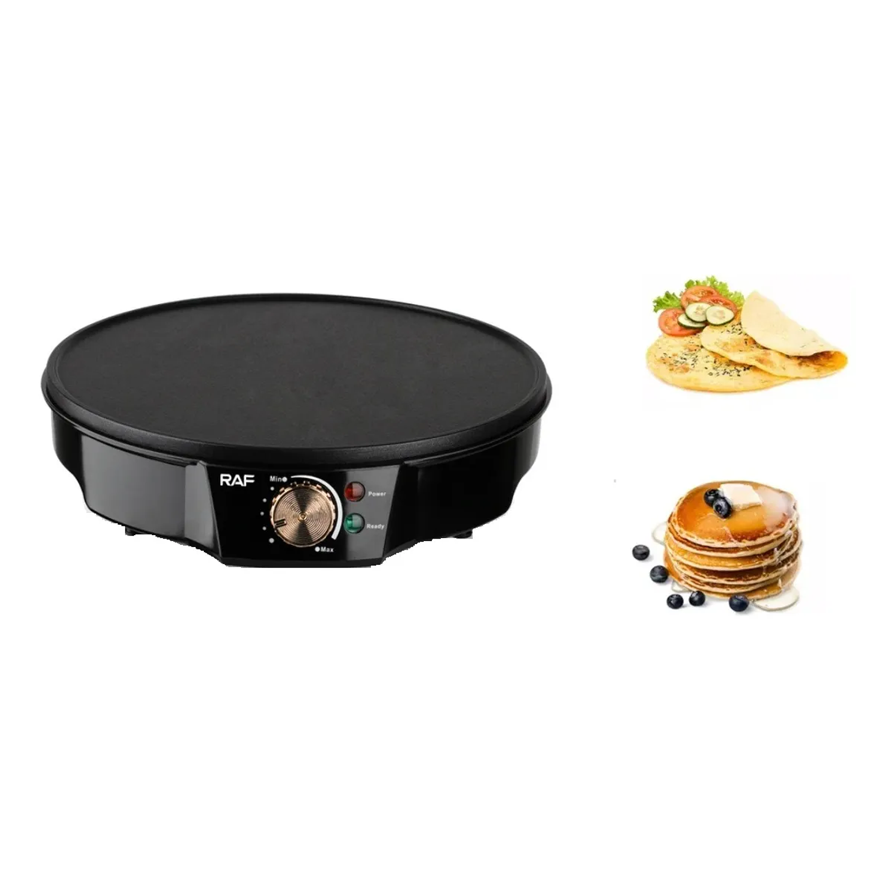 Parrilla Portatil Panquequera Crepes Plancha Eléctrica Lisa Maker Crepe 3