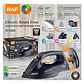 Plancha De Ropa A Vapor 2200w R.1349 Raf Negro Plancha Inalámbrica  - Miniatura 5