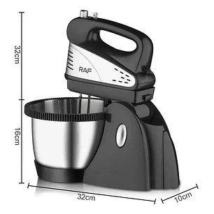 Batidora Con Base Raf Mezcladora Postres 800w R6661 Plateado 