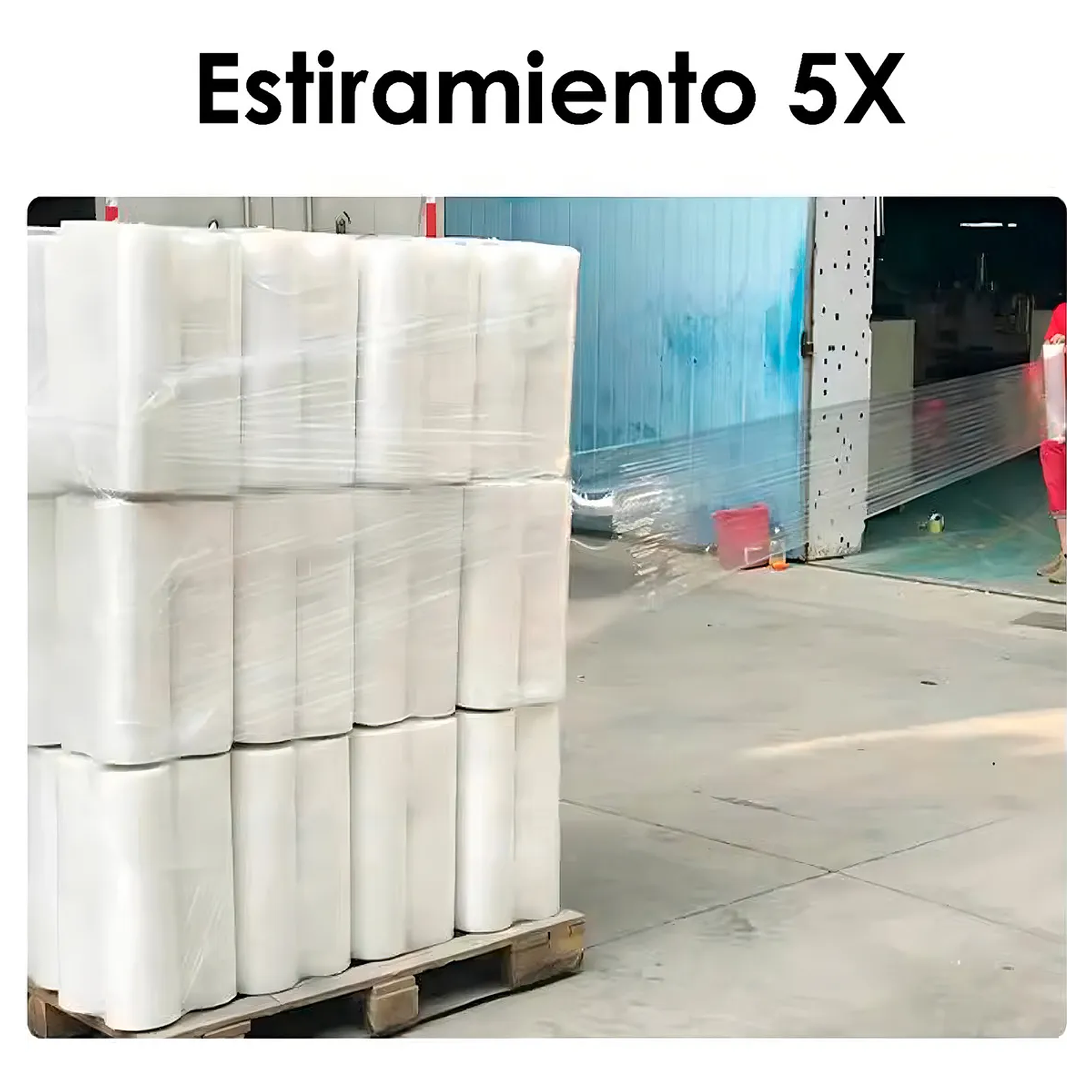 Alusa Film Plastico Stretch Transparente Rollo Para Embalaje 200mt 50Cm 2kg 5