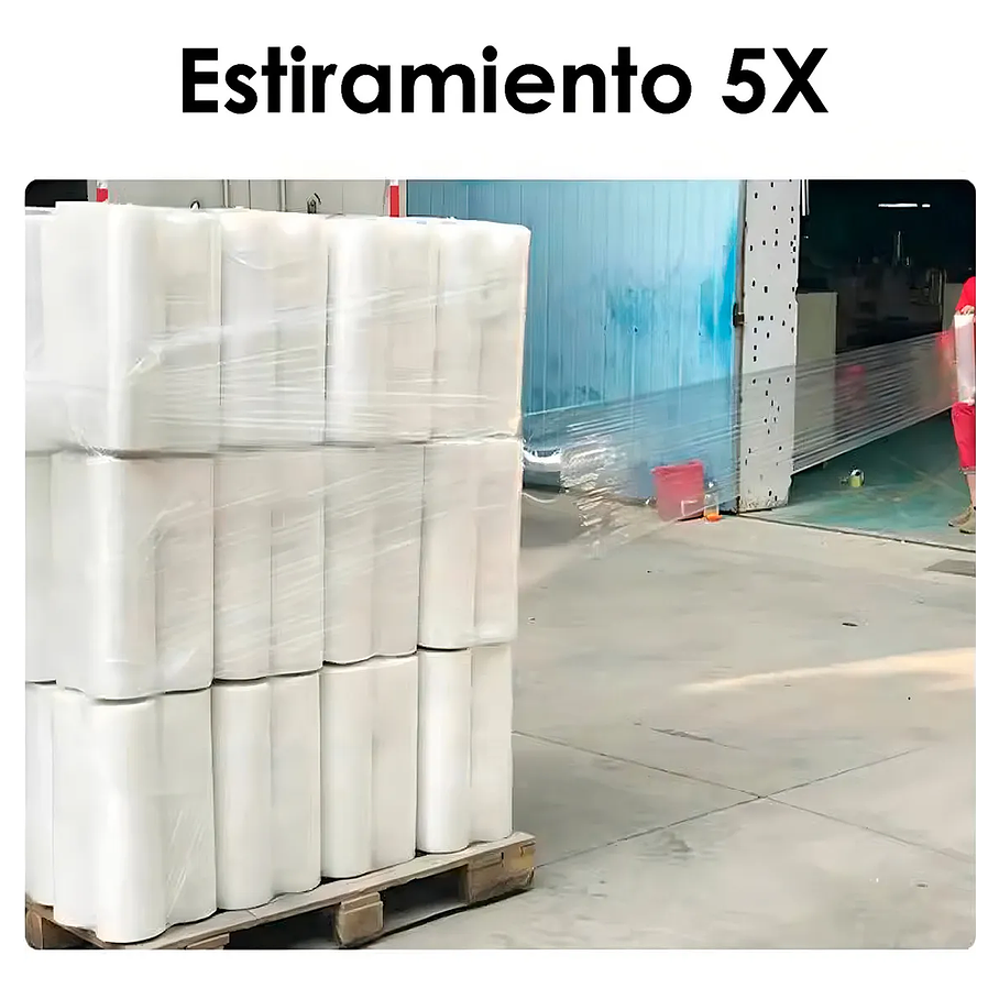 Pack de 6Alusa Film Plastico Stretch Transparente Rollo Para Embalaje 200mt 50Cm 2kg 6