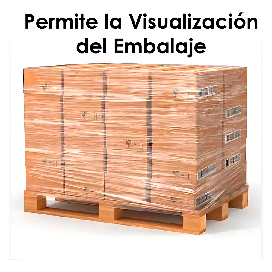 Pack de 6Alusa Film Plastico Stretch Transparente Rollo Para Embalaje 200mt 50Cm 2kg 9