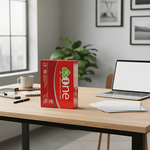 Resma Papel Carta Blanco Fotocopia 75g Impresión 500 Hojas One Ik Multipropósito Iso Aproval