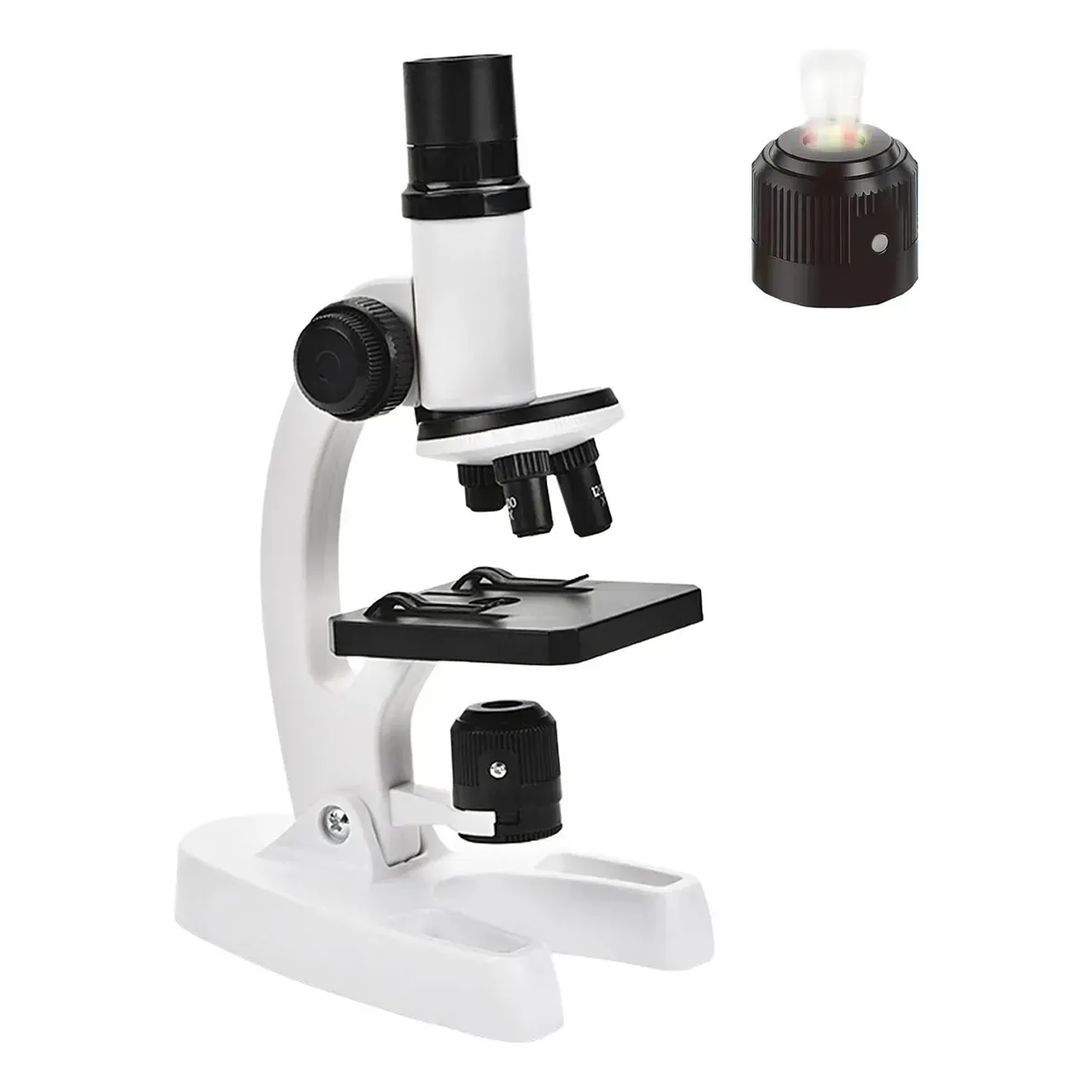 Microscopio Óptico Compuesto Didáctico 1200x Con Luz Led 8 Colores Para Niños Aprendizaje 2RL 2