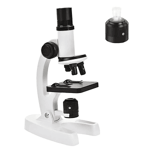 Microscopio Óptico Compuesto Didáctico 1200x Con Luz Led 8 Colores Para Niños Aprendizaje 2RL