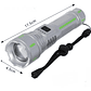 Linterna Recargable Usb Super Light Led 10000 Lm Blanco Gris Linterna Reflectante Plateado 2rl Batería Recargable 8800 Mah - Miniatura 3