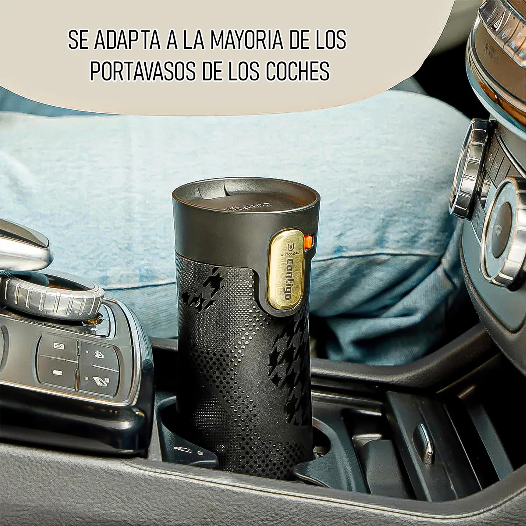 Vaso Térmico Contigo 473ml Mug  Allylove Autoseal De Acero Inoxidable Vaso Color Negro 5