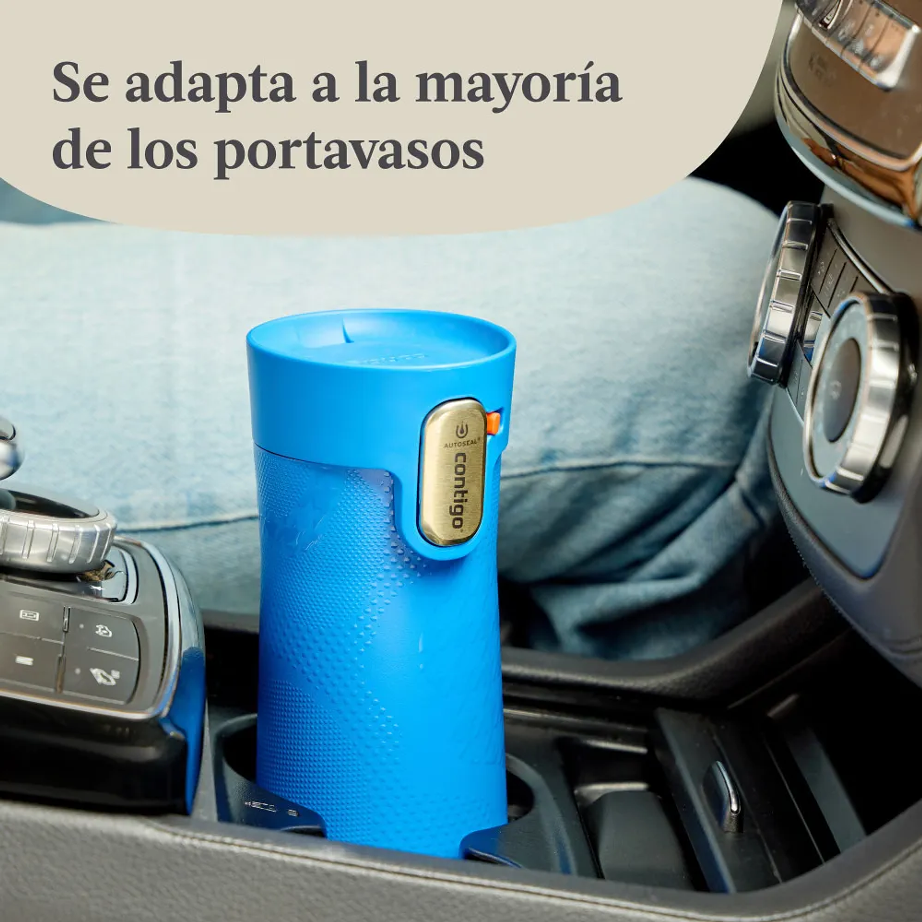 Vaso Térmico Contigo 473ml Mug Allylove Autoseal De Acero Inoxidable Vaso Color Azul 7