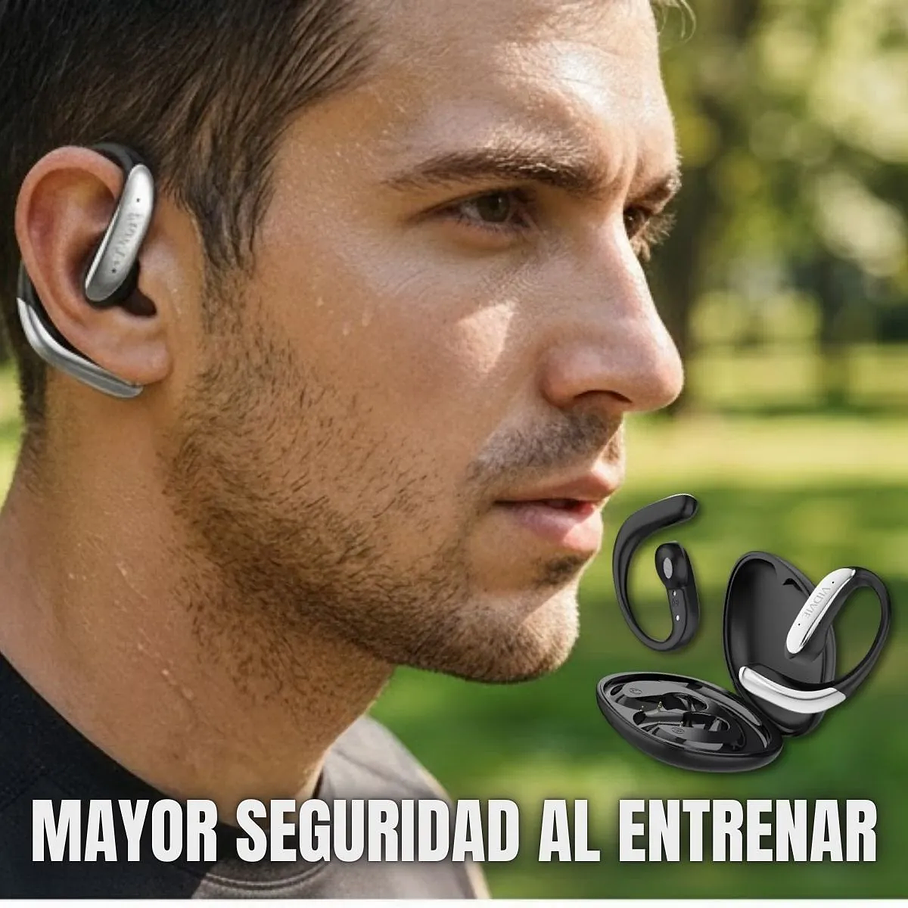 Audifonos Deportivos Oido Abierto Open Ear Bluetooth Negro Vidvie Bt892 6