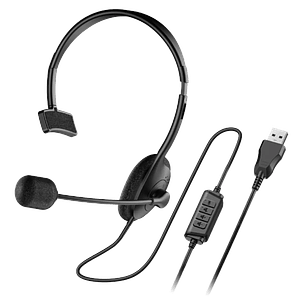 Audifonos Con Microfono Genius HS-100U Call Center Single Ear Usb Headset
