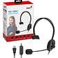 Audifonos Con Microfono Genius HS-100U Call Center Single Ear Usb Headset - Miniatura 1