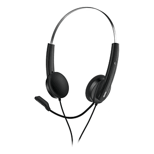 Auriculares Genius Hs-220u Usb Con Micrófono 2,4 Mts Negro Call Center Copilot