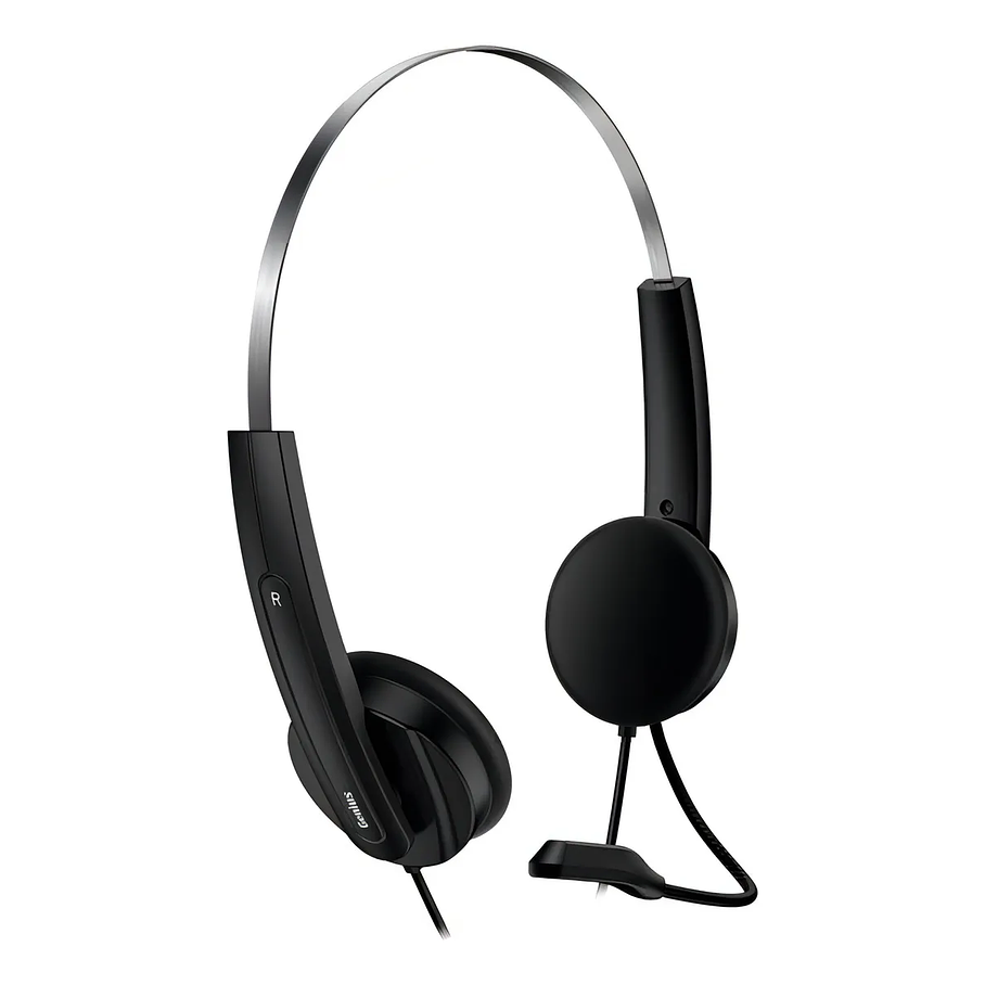 Auriculares Genius Hs-220u Usb Con Micrófono 2,4 Mts Negro Call Center Copilot 2