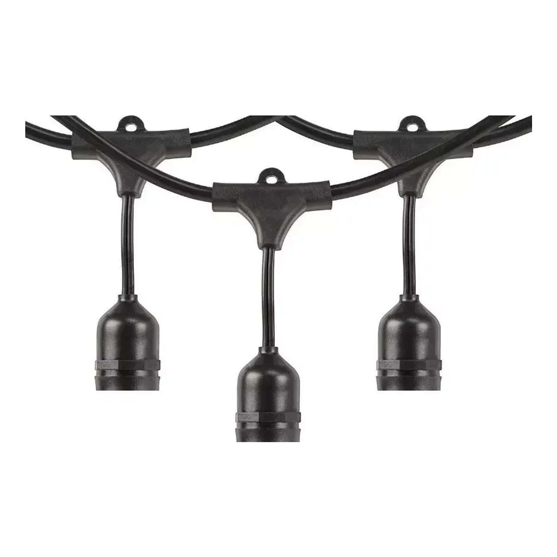 Guirnalda 10 Mts  Luces Sellada Lluvia Exterior Ip65 Sin Luces Color Negro Guirnalda 10 MtS 1