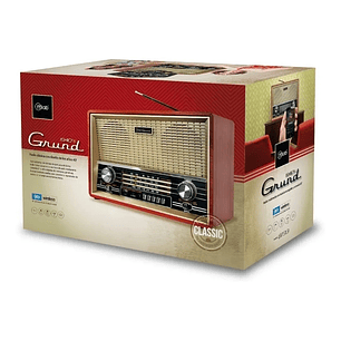 Parlante Mlab 8733 Retro Grund Bluetooth Usb Fm Color Café Diseño Vintage
