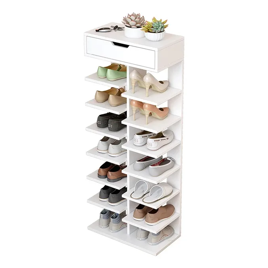 Zapatero Organizador Estante Zapatos 14 Pcs Hall Armario 1