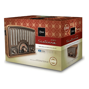 Radio Parlante Mlab 9143 Retro Sixtinna Bluetooth Usb Tf Fm Color Café