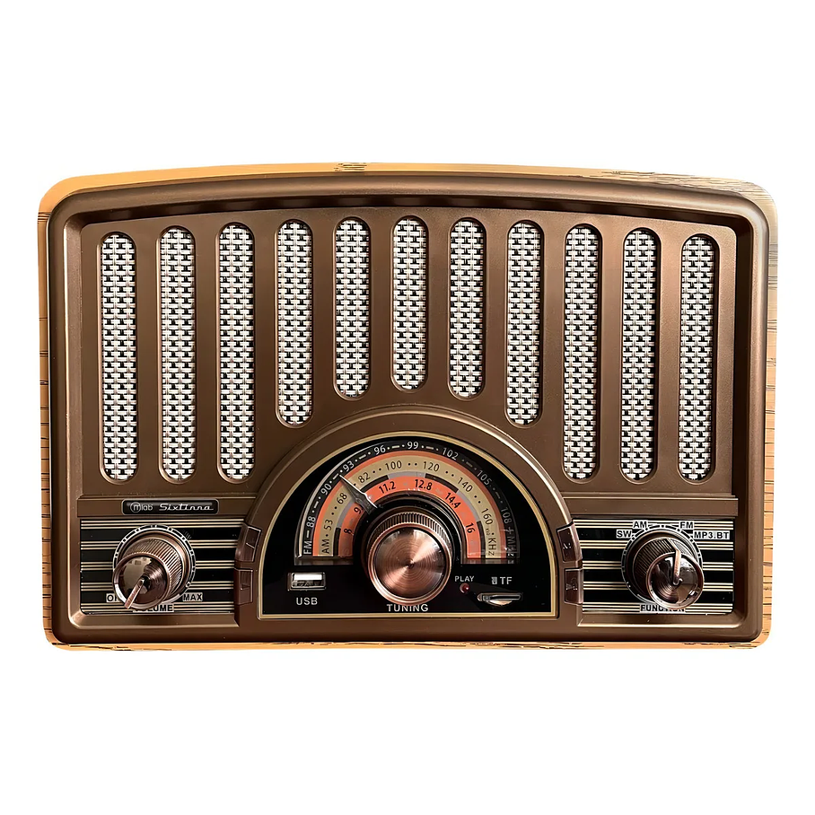 Radio Parlante Mlab 9143 Retro Sixtinna Bluetooth Usb Tf Fm Color Café 5